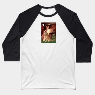 Angel Adapted from Famous Art with a Golden Retriever Added Baseball T-Shirt